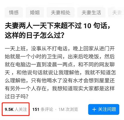 比无性婚姻更可怕的，是无话婚姻